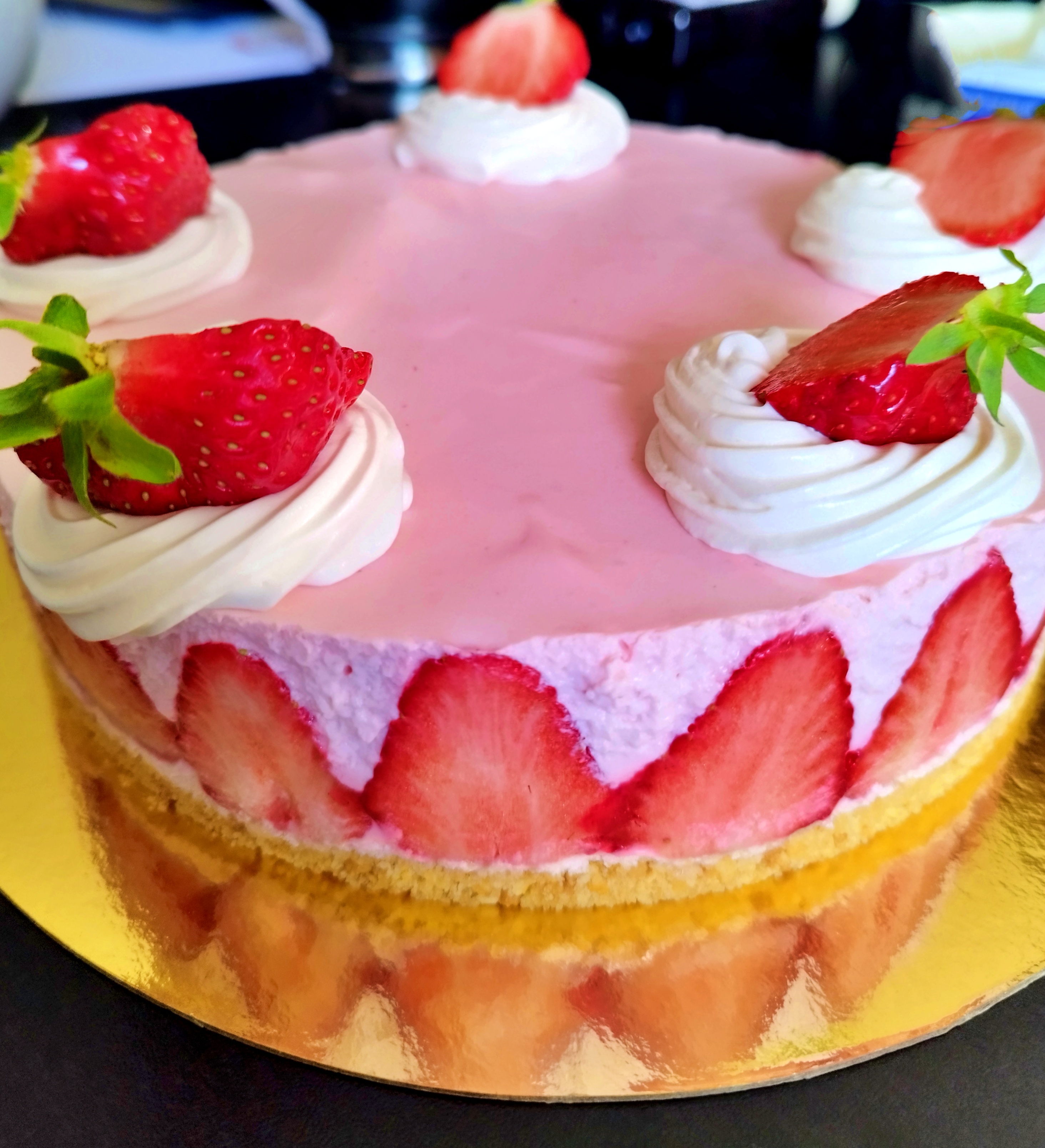 Cheesecake aux fraises sans cuisson
